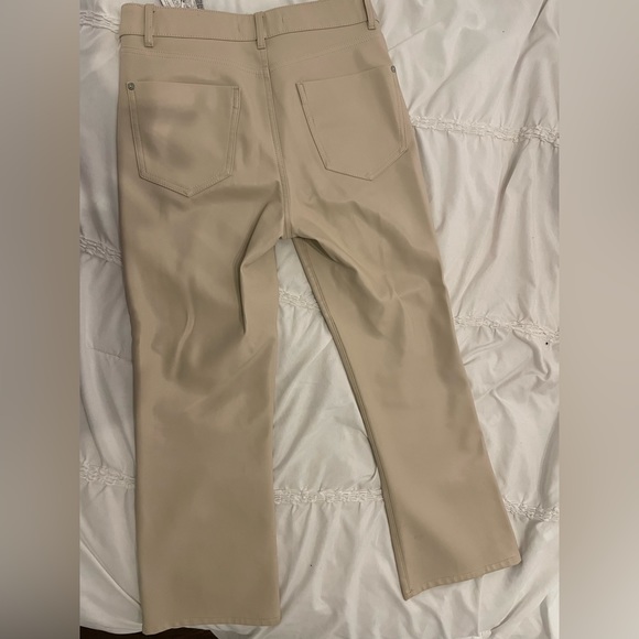 Beige Leather pants - Picture 2 of 4